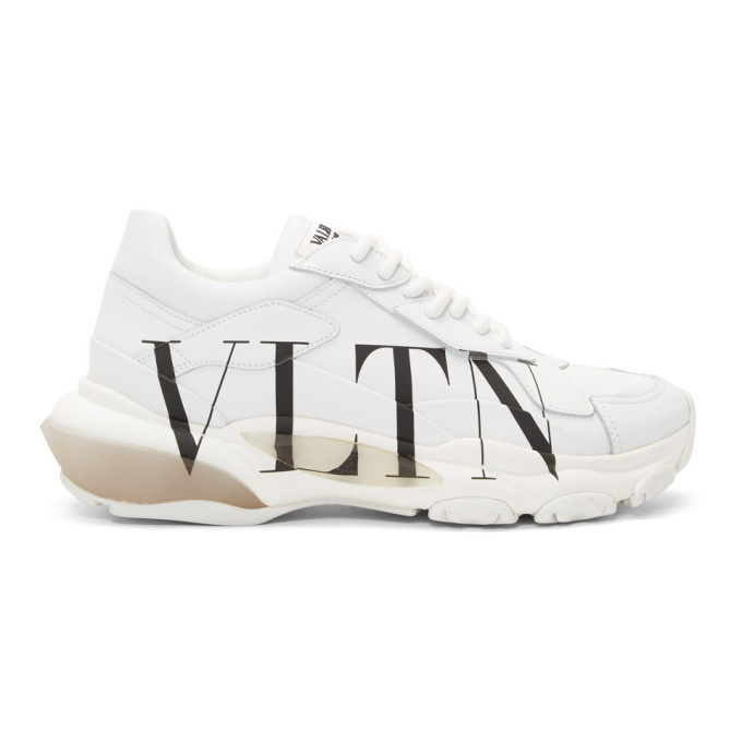 Photo: Valentino White Valentino Garavani VLTN Bounce Sneakers