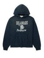 Remi Relief - Printed Cotton-Jersey Hoodie - Black