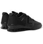 Nike Training - Romaleos 3 Faux Leather-Trimmed Mesh Sneakers - Black