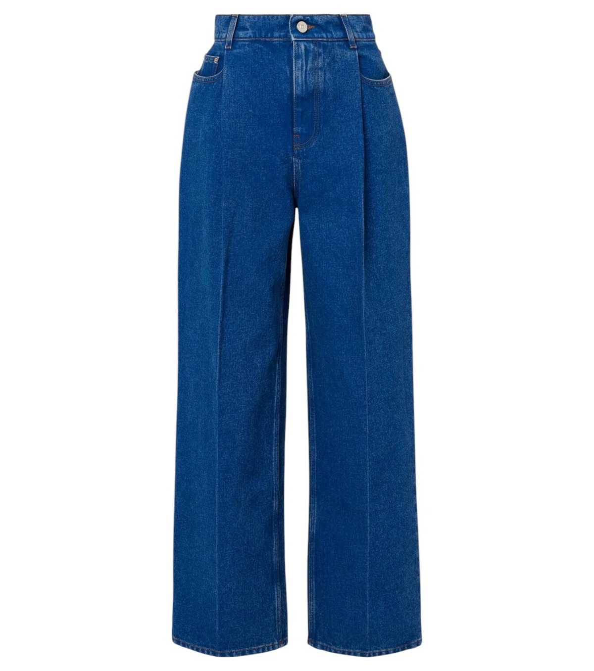 Marni 24AW Marble Dyed Jeans マーブルダイデニム DPTO — Green Marble-Dyed Denim Flared Jeans