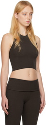 LESET Brown Grace Tank Top