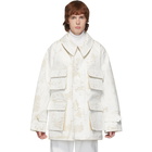 Maison Margiela Off-White Raw Canvas Military Jacket