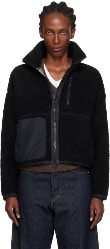 Photo: Canada Goose Black Simcoe Zip Up Fleece Sweater