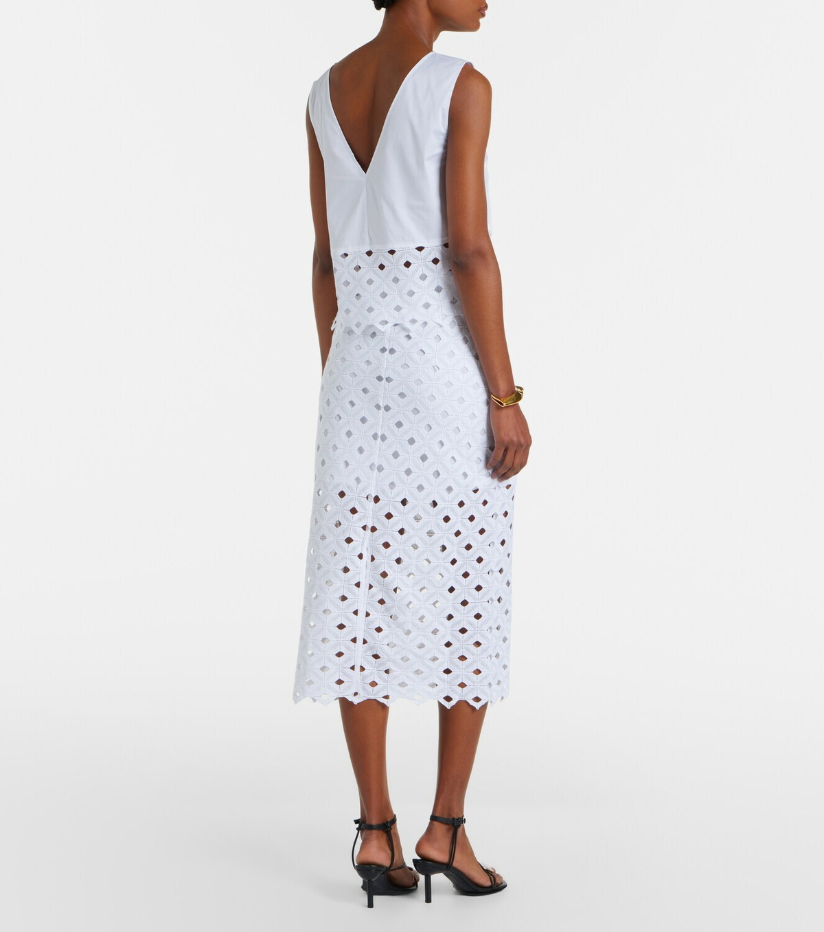 Max Mara Zorro macramé midi skirt