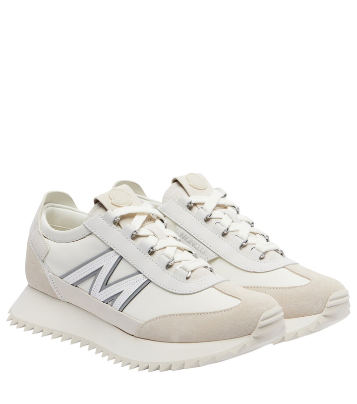 Photo: Moncler Pacey2 suede-trimmed sneakers