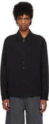 LE17SEPTEMBRE Black Zip & Button Front Jacket