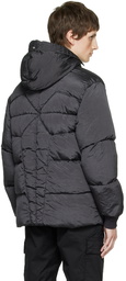 Stone Island Black Metal Econyl Down Jacket