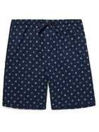 DEREK ROSE - Nelson Printed Cotton-Poplin Pyjama Shorts - Blue