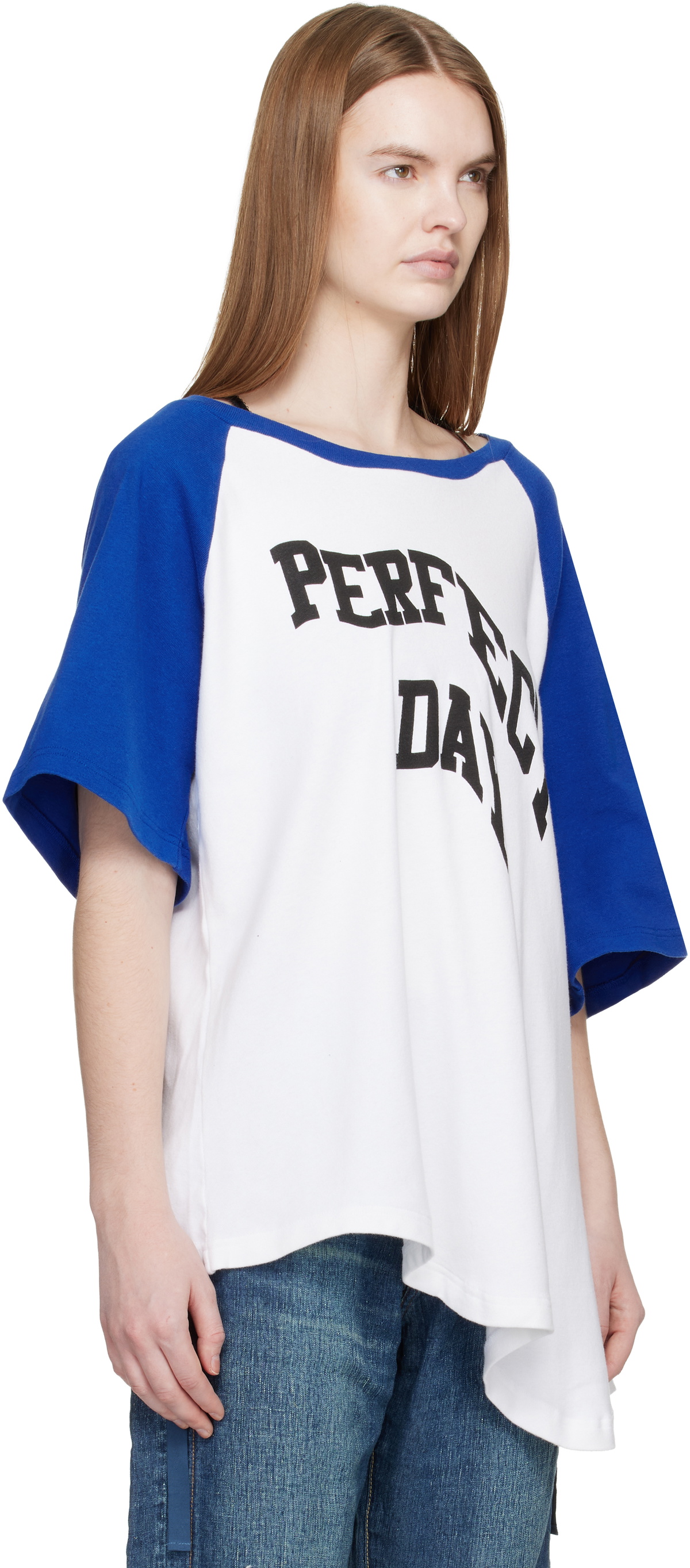 UNDERCOVER White & Blue UC1E8805-2 'Perfect Day' T-shirt