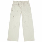 Acne Studios Men's Patsony Twill Cargo Trousers in Ivory White