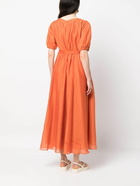 MAX MARA - Cotton And Silk Blend Midi Dress