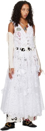 Chopova Lowena White Alabaster Maxi Dress
