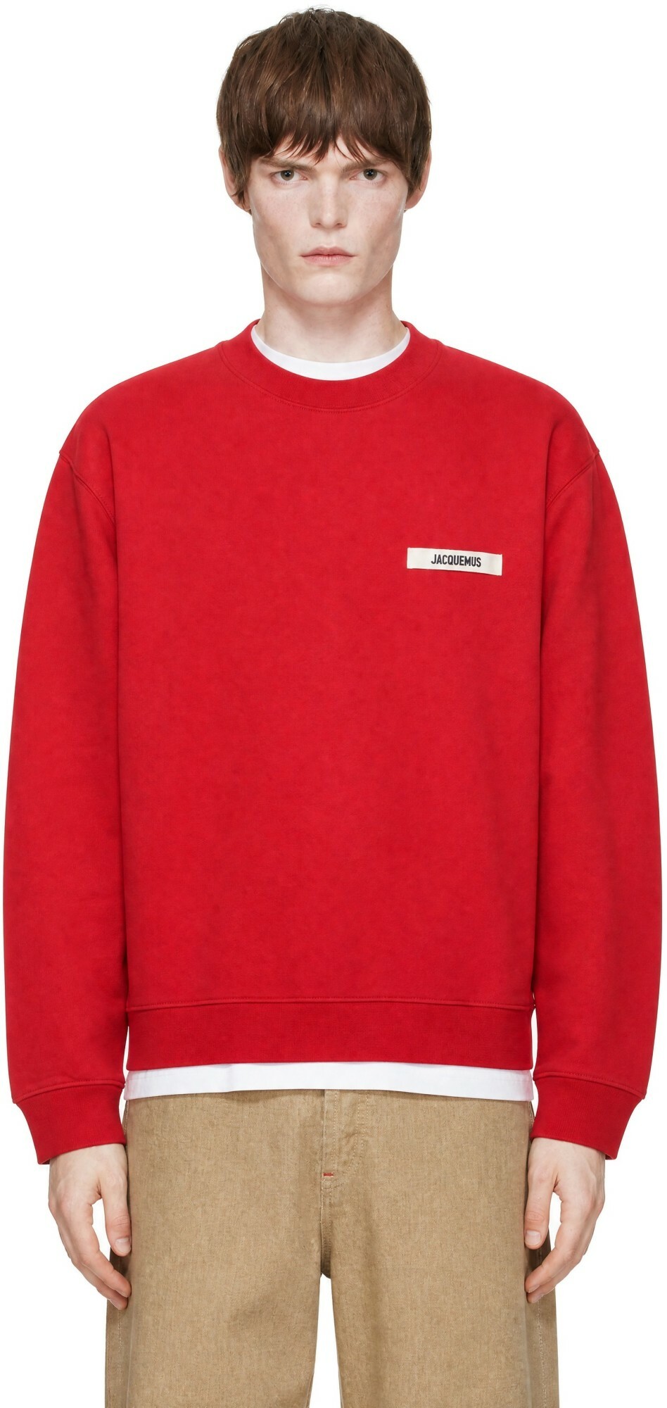 JACQUEMUS Red 'The Gros Grain' Sweatshirt