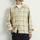 Second/Layer Men's Second Layer Logan Ombre Check Shirt in Checkered Green