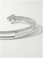 Lanvin - Logo-Engraved Silver-Tone Cuff