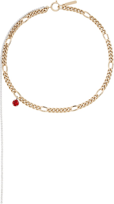 Photo: Justine Clenquet SSENSE Exclusive Gold & Red Val Necklace