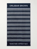 Orlebar Brown - Neville Logo-Jacquard Striped Cotton-Terry Beach Towel