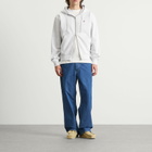 Gramicci One Point Zip Hooded Sweatshirt in Heather Ash