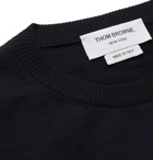 Thom Browne - Striped Merino Wool Sweater - Navy