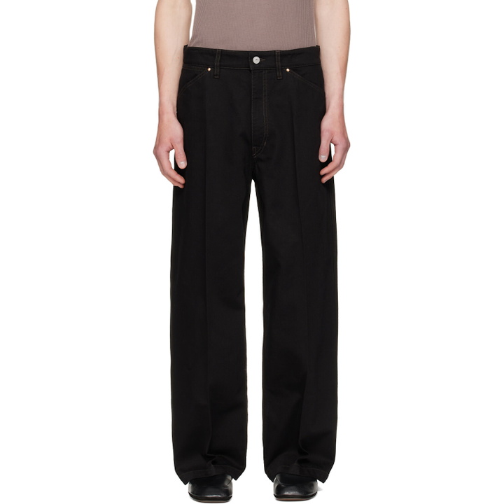 Photo: LEMAIRE Black Wide Jeans