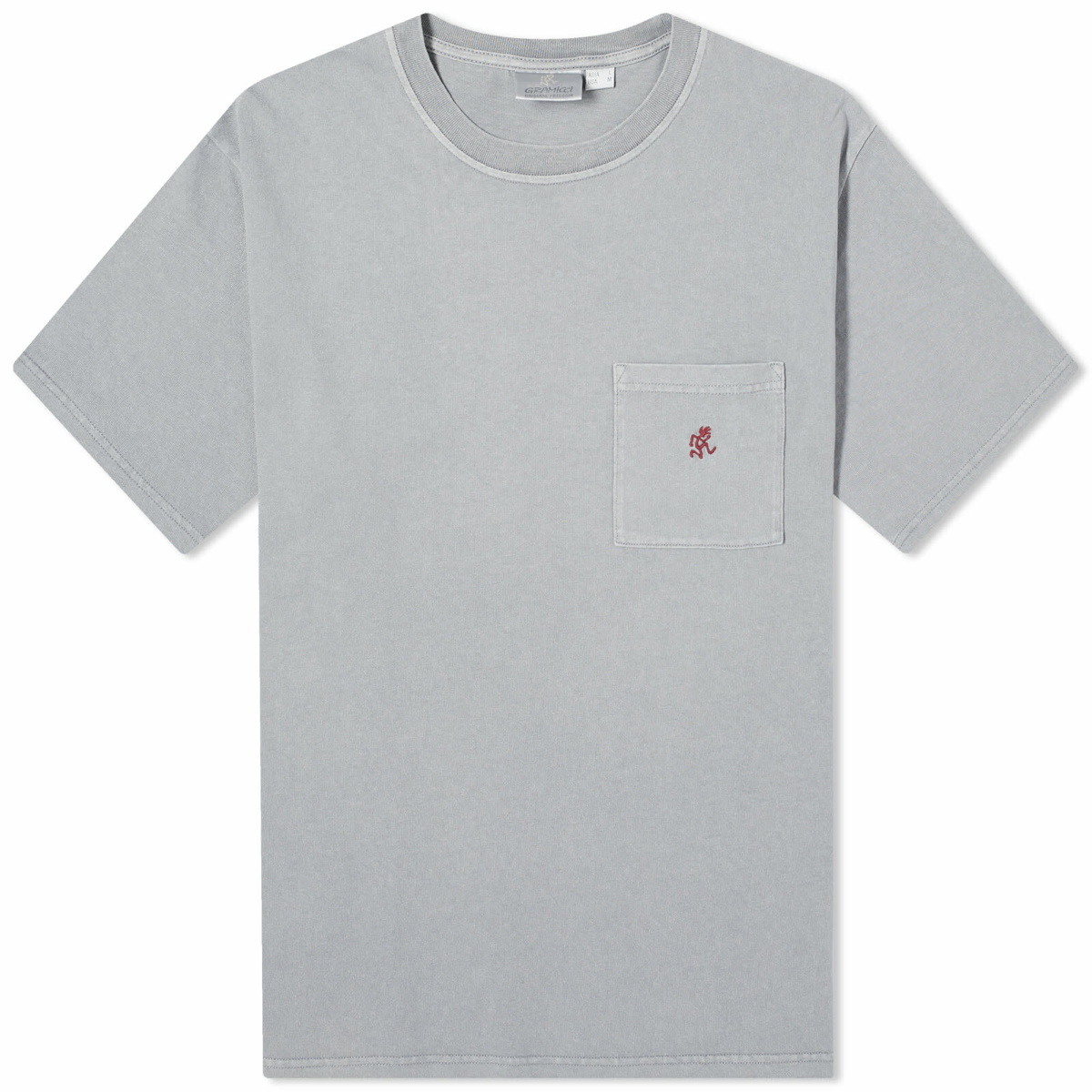 Photo: Gramicci Men's One Point Pocket T-Shirt in Slate Pigment