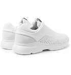 Z Zegna - Suede-Trimmed Leather and TECHMERINO Slip-On Sneakers - Men - White