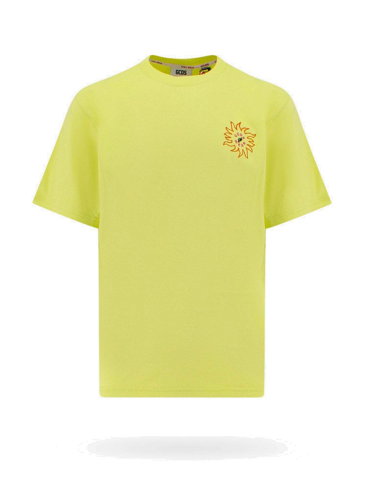 Gcds T Shirt Yellow Mens GCDS