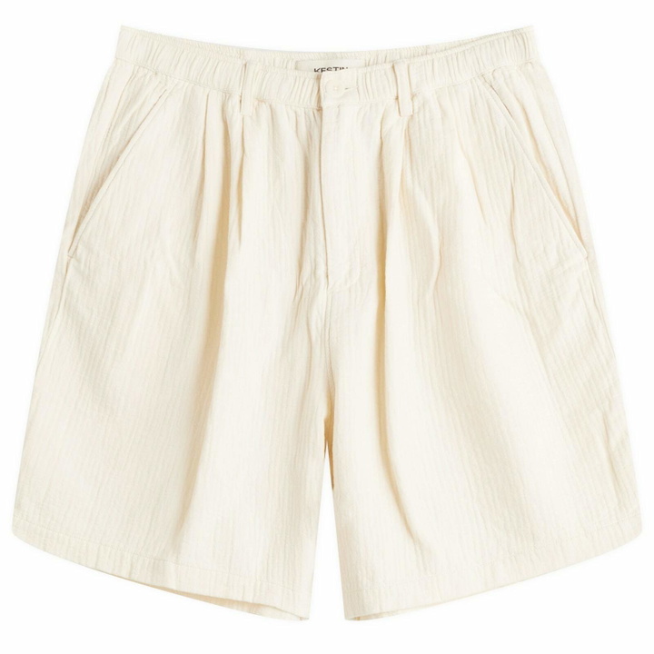 Photo: Kestin Men's Mhor Textured Shorts in Ecru