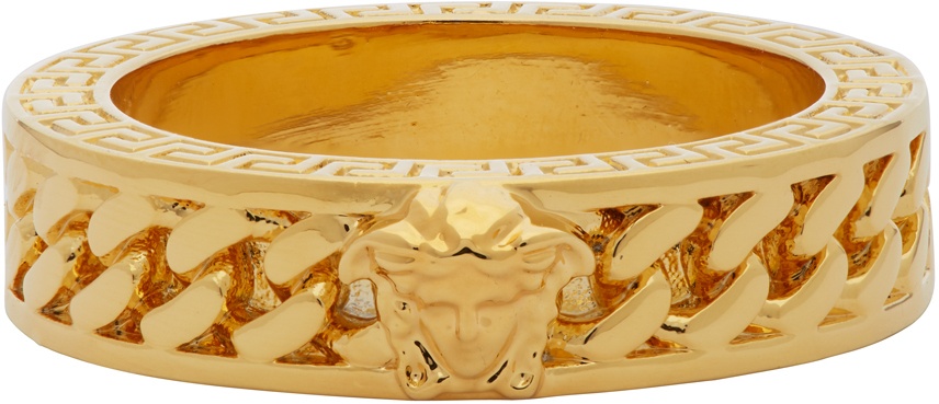 Photo: Versace Gold Chain Band Ring