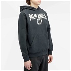 Palm Angels Men's PA City Popover Hoody in Washed Black
