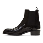 Alexander McQueen Black Leather Chelsea Boots