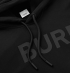 Burberry - Logo-Appliquéd Loopback Cotton-Jersey Hoodie - Black