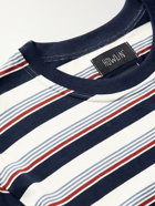 HOWLIN' - Striped Cotton-Jersey T-Shirt - Blue