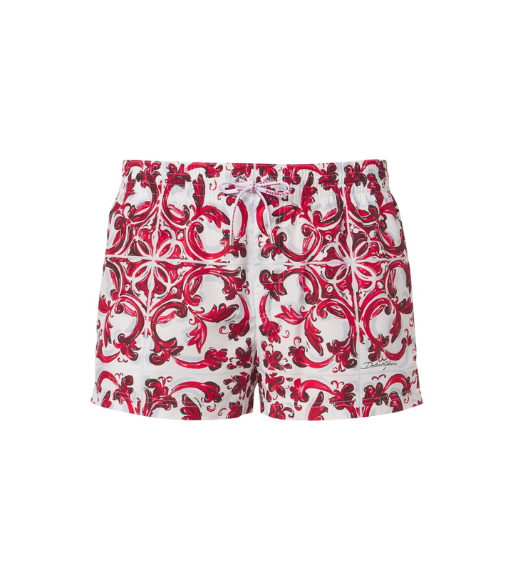 Photo: Dolce&Gabbana Majolica swim trunks