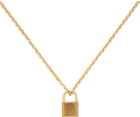 Emanuele Bicocchi Gold Padlock Necklace