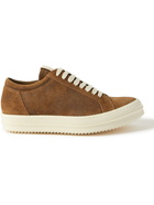 Rick Owens - Canvas-Trimmed Suede Sneakers - Brown