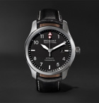 Bremont - MBIII/BZS Automatic 43mm Stainless Steel and Leather Watch - Black