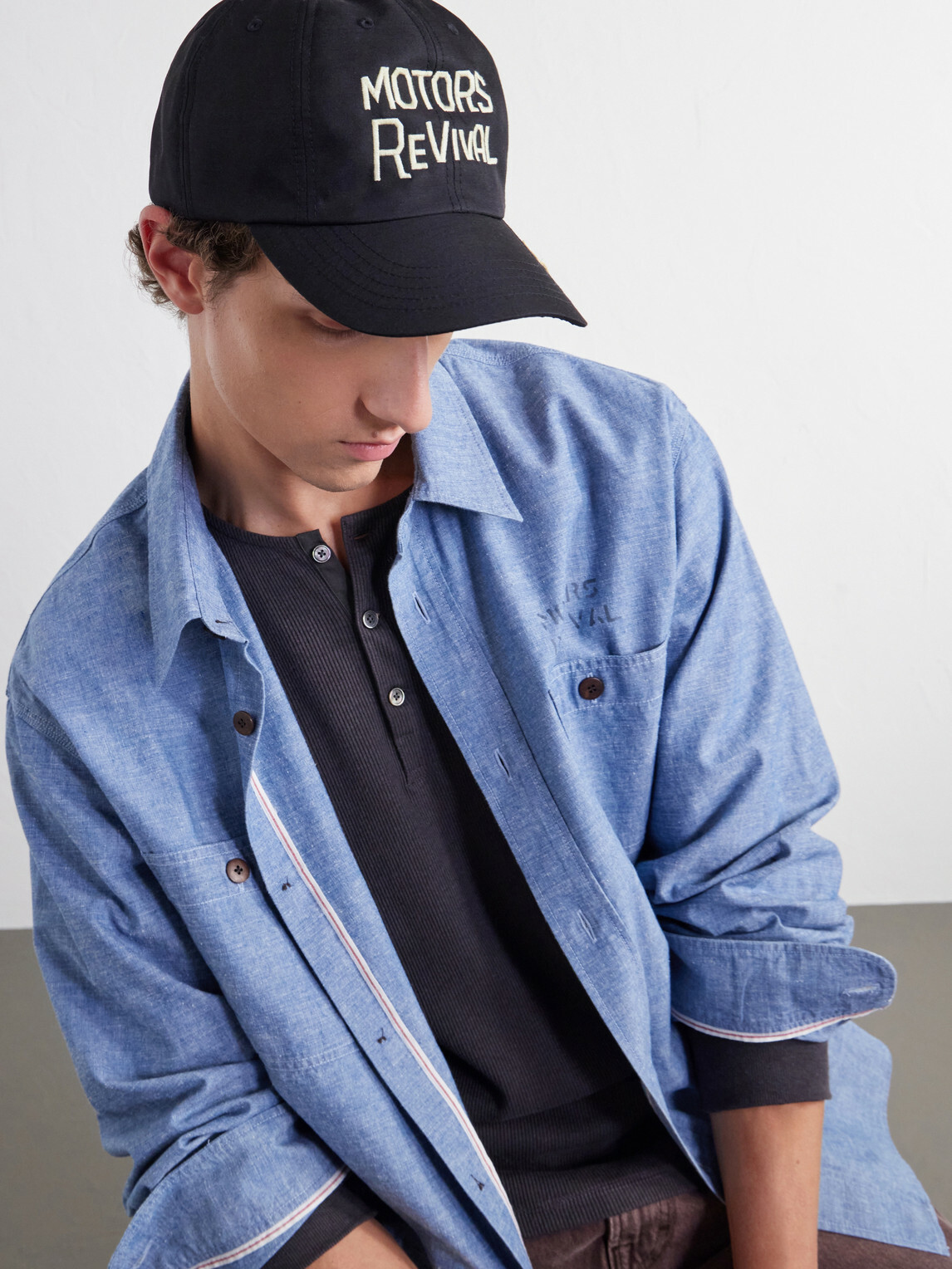 Visvim - Excelsior Wool and Silk-Blend Twill Cap - Black