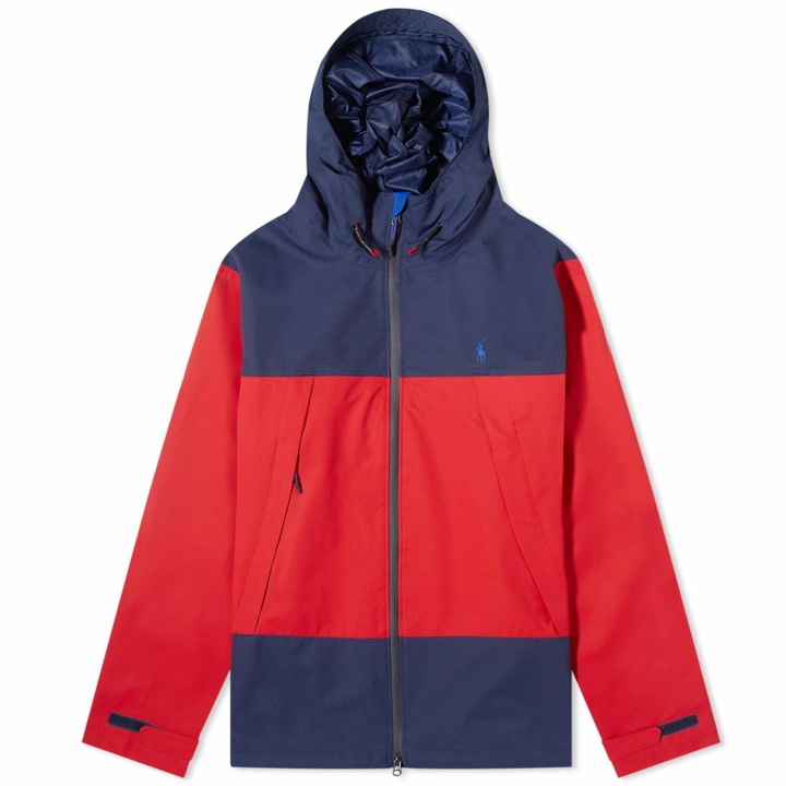 Photo: Polo Ralph Lauren Men's Eastland Lined Hooded Jacket in Rl2000 Red/Collection Navy