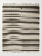 De Bonne Facture - Fringed Striped Wool Scarf