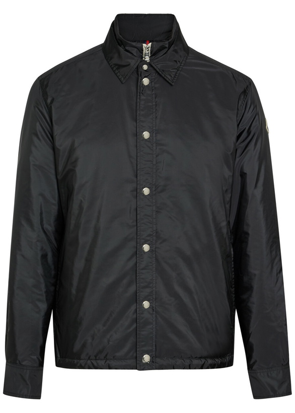 Photo: Moncler Meridelle Layered Padded Shell Jacket Navy