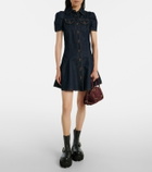 McQueen Farringdon Small suede tote bag