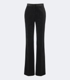 Tom Ford Polka-dot cotton velvet straight pants