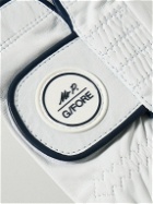 Mr P. - G/FORE Golf Logo-Appliquéd Leather Gloves - White