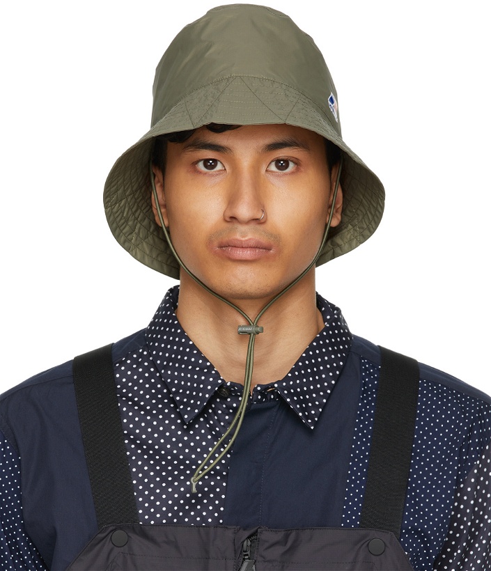 Photo: Engineered Garments Khaki K-Way Edition Pascalen 3.0 Bucket Hat
