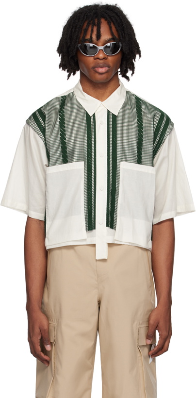 Photo: F/CE.® White & Green Layered Shirt