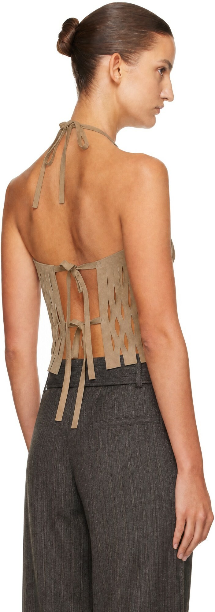 OUR LEGACY Beige Cut Apron Top