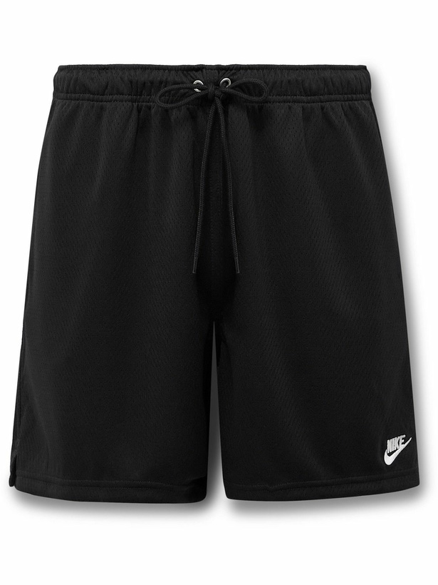 Photo: Nike - Club Flow Straight-Leg Mesh Drawstring Shorts - Black