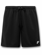 Nike - Club Flow Straight-Leg Mesh Drawstring Shorts - Black