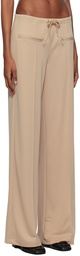 Courrèges Beige Interlock Lounge Pants